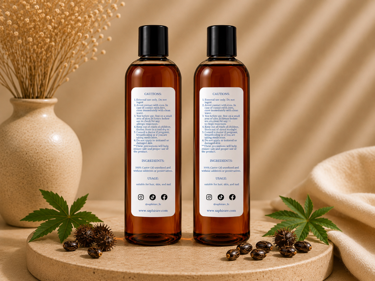 Haitian Castor Oil – DUO | 2 × 8.5 oz