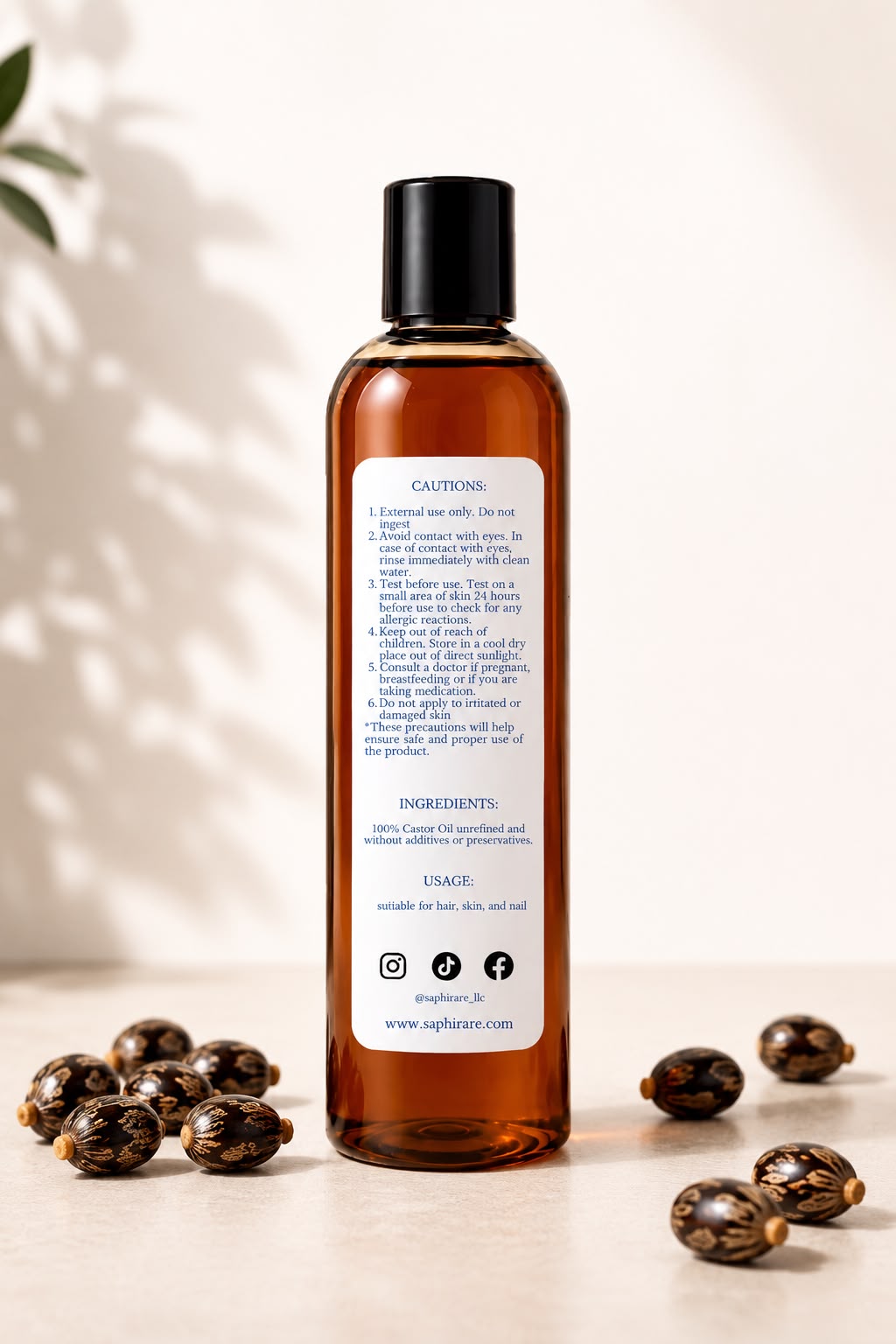 Luil Maskreti — 100% Haitian Castor Oil | 8.5 oz